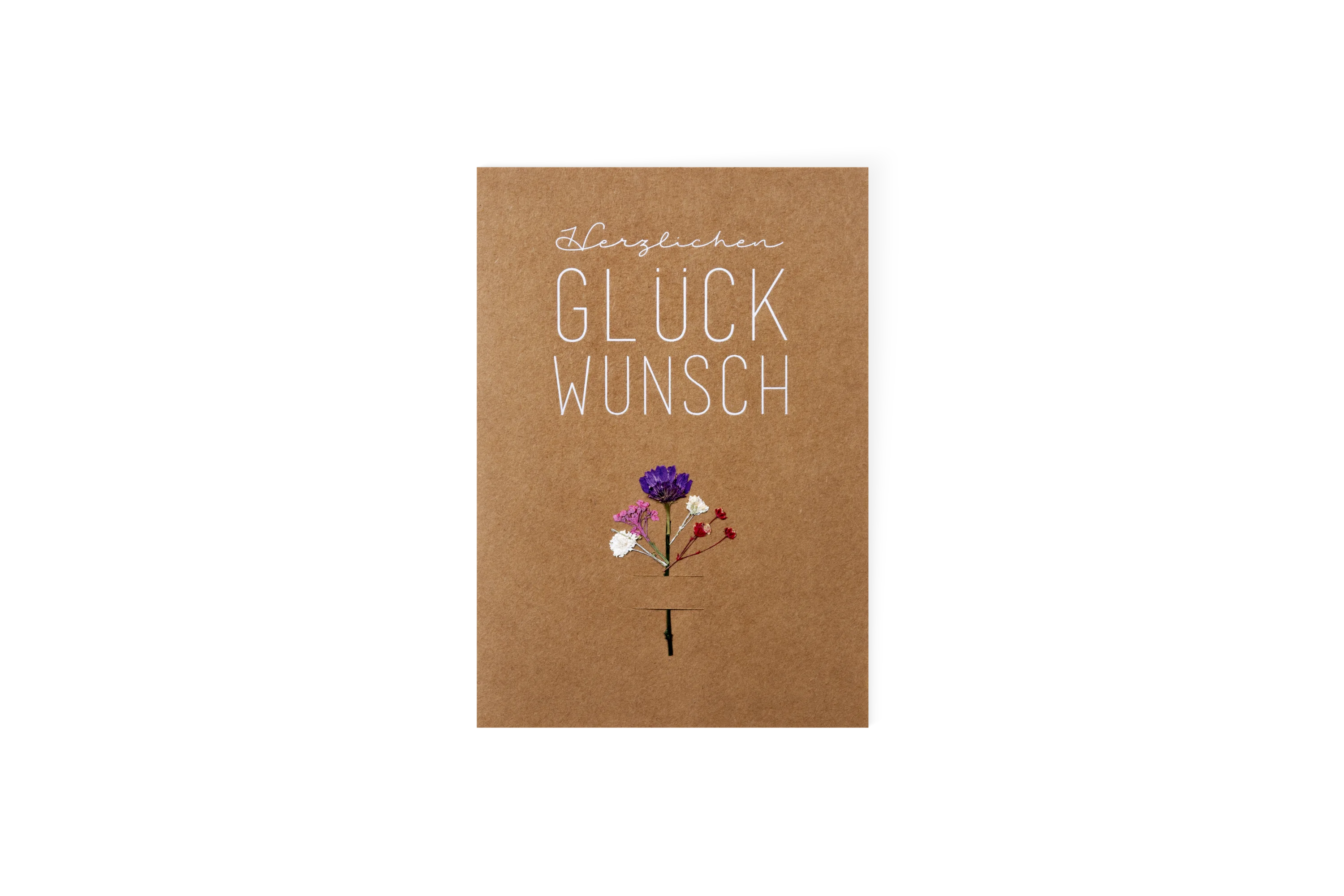Blumenkarte Herzlichen Glückwunsch