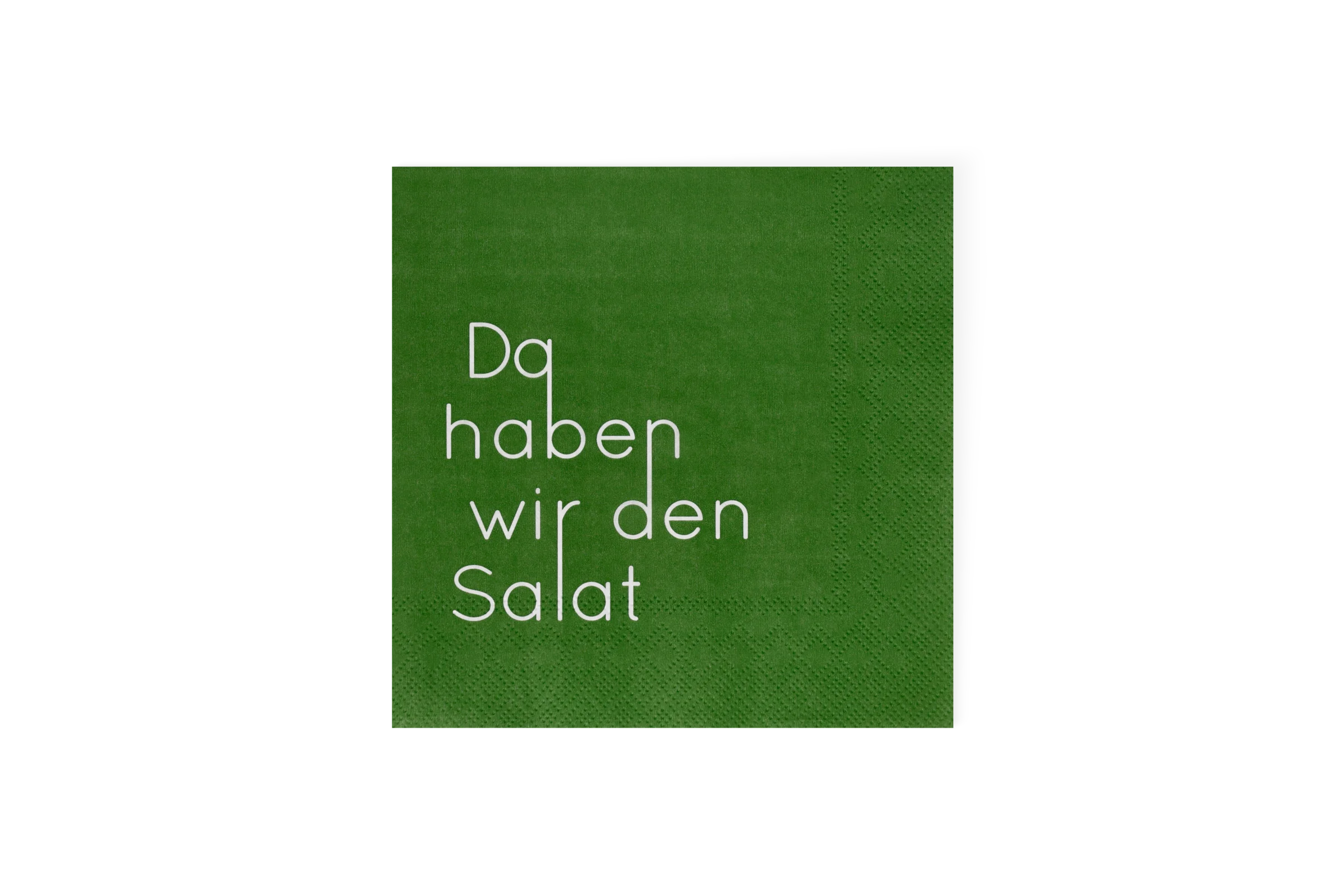 Lunchserviette Da haben wir den Salat Lunchserviette Da haben wir den Salat