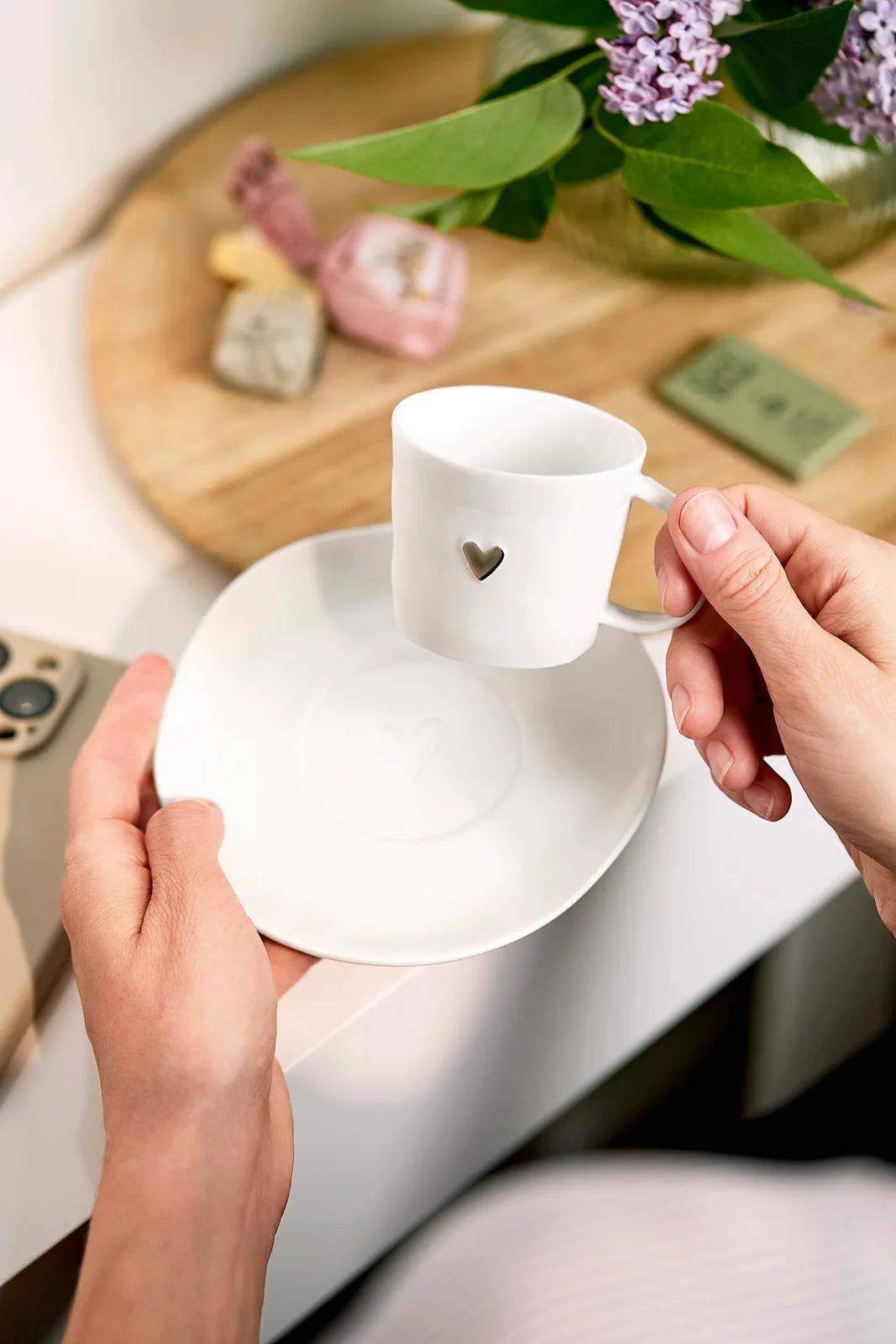 Tasse Herz Silber Klein Tasse Herz Silber Klein