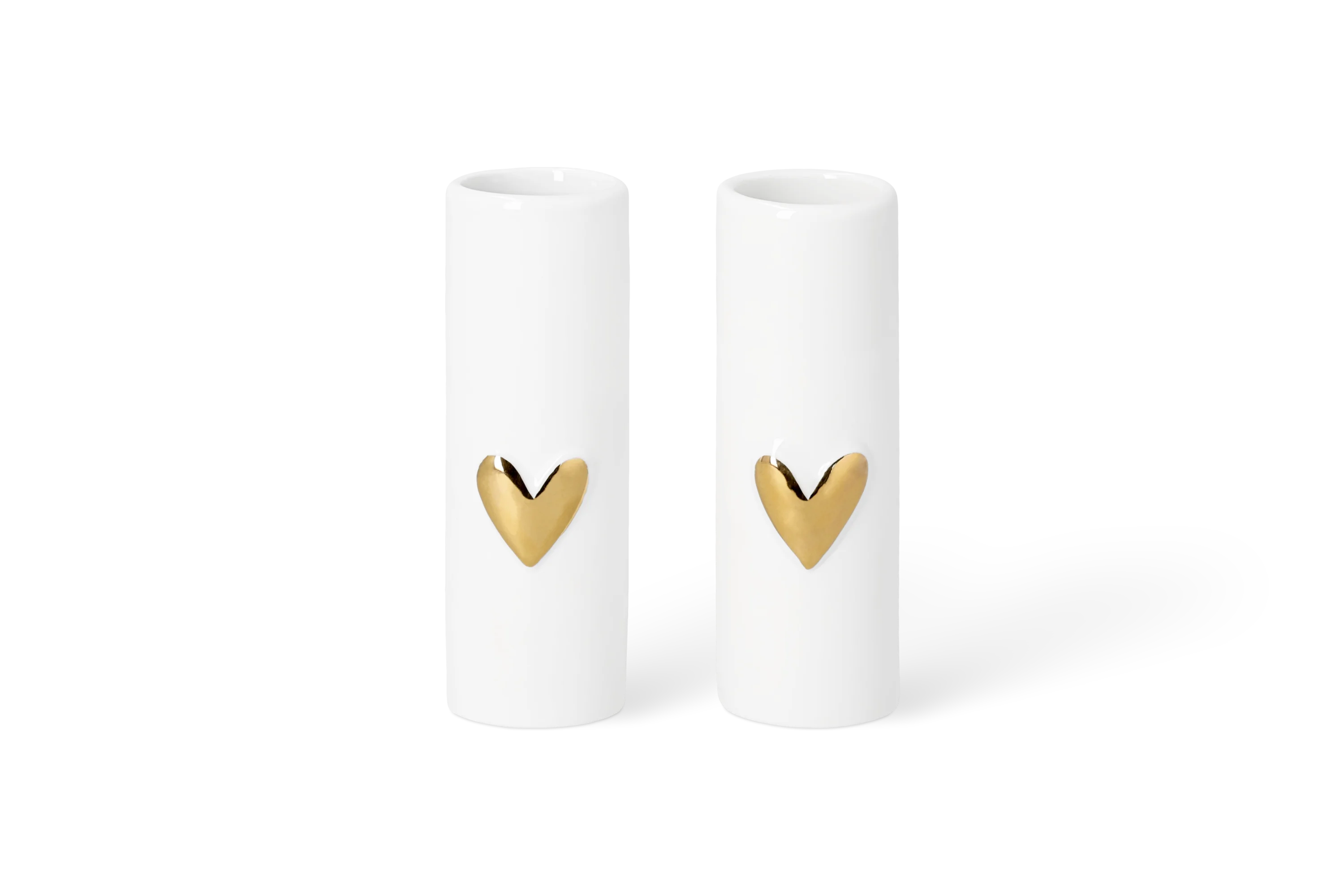 Minivasen Goldherzen - 2er Set