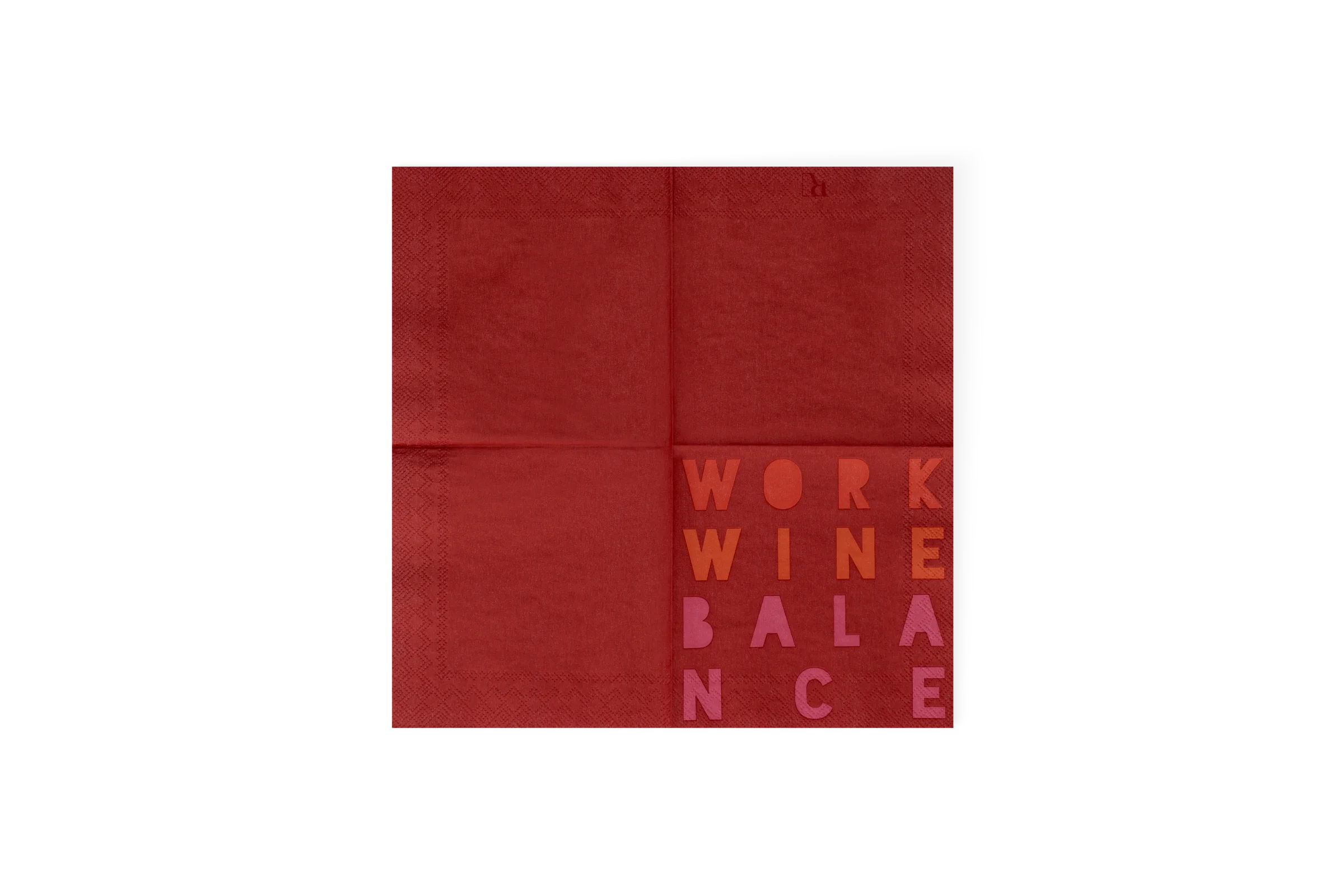 Cocktailserviette Work Wine Balance