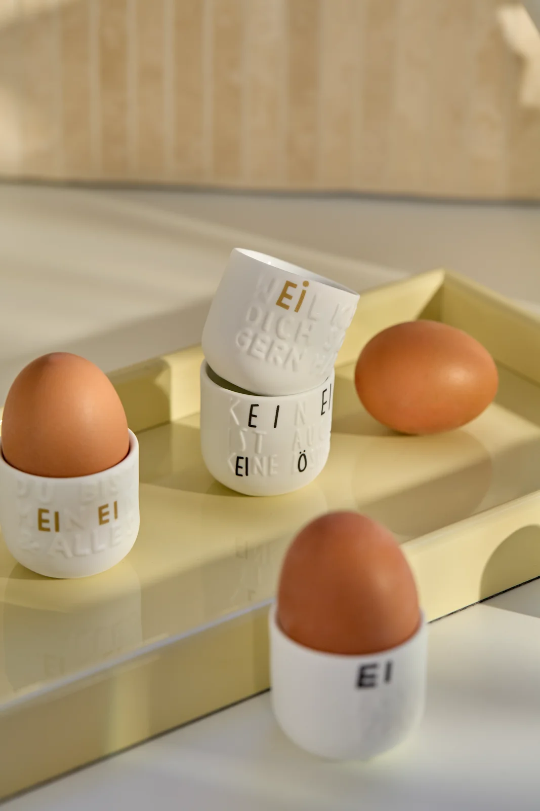 Eierbecher Guten Morgen Ei love you Eierbecher Guten Morgen Ei love you