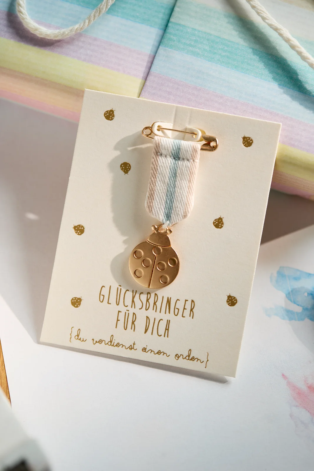Orden Marienkäfer Glücksbringer für Dich
