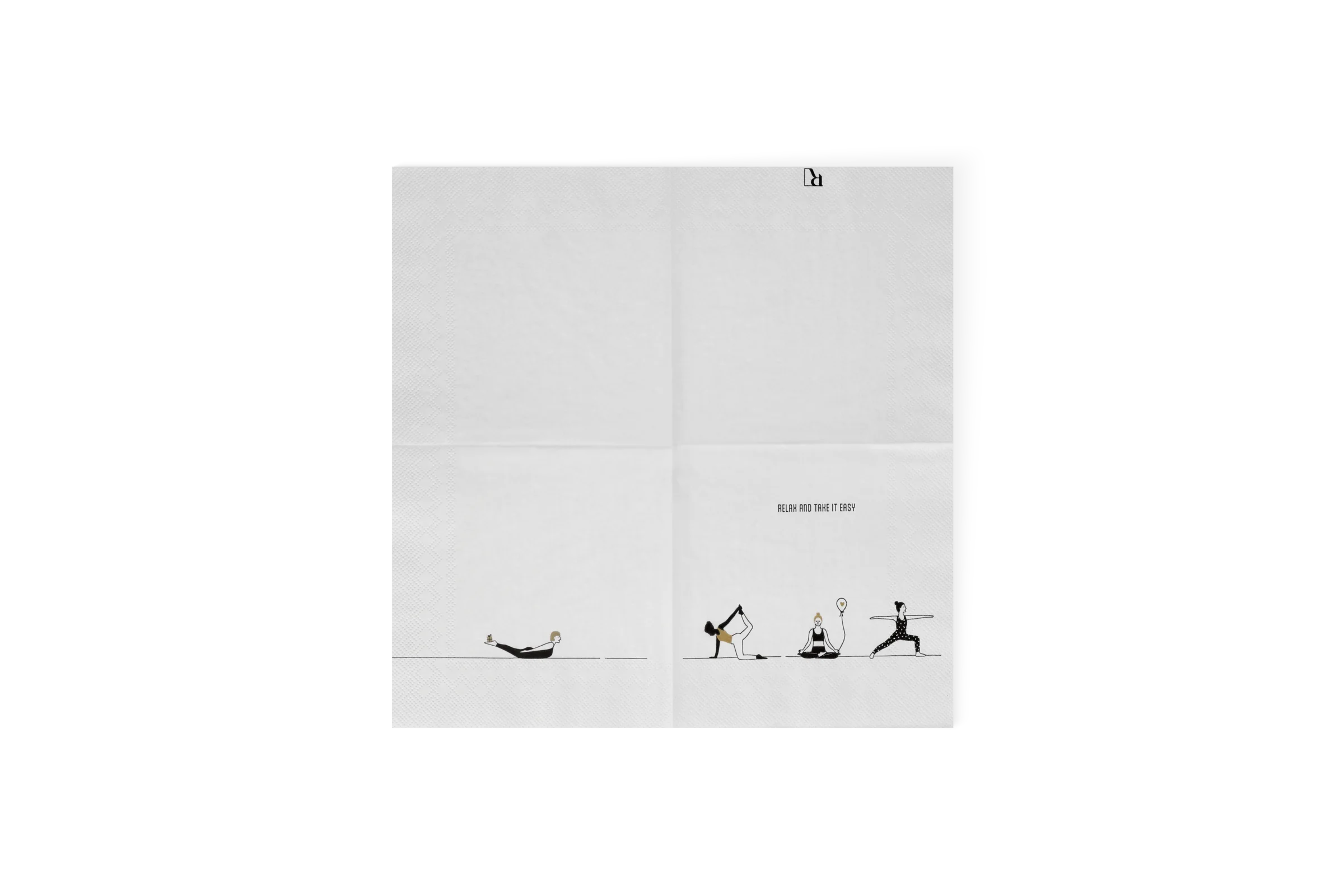 Lunchserviette Yoga Relax Lunchserviette Yoga Relax