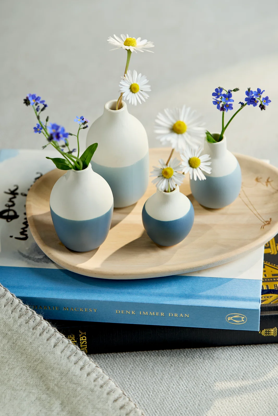 Minivasen Flaschen Blau - 4er Set Minivasen Flaschen Blau - 4er Set
