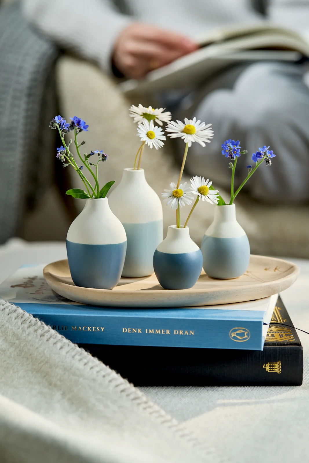 Minivasen Flaschen Blau - 4er Set Minivasen Flaschen Blau - 4er Set