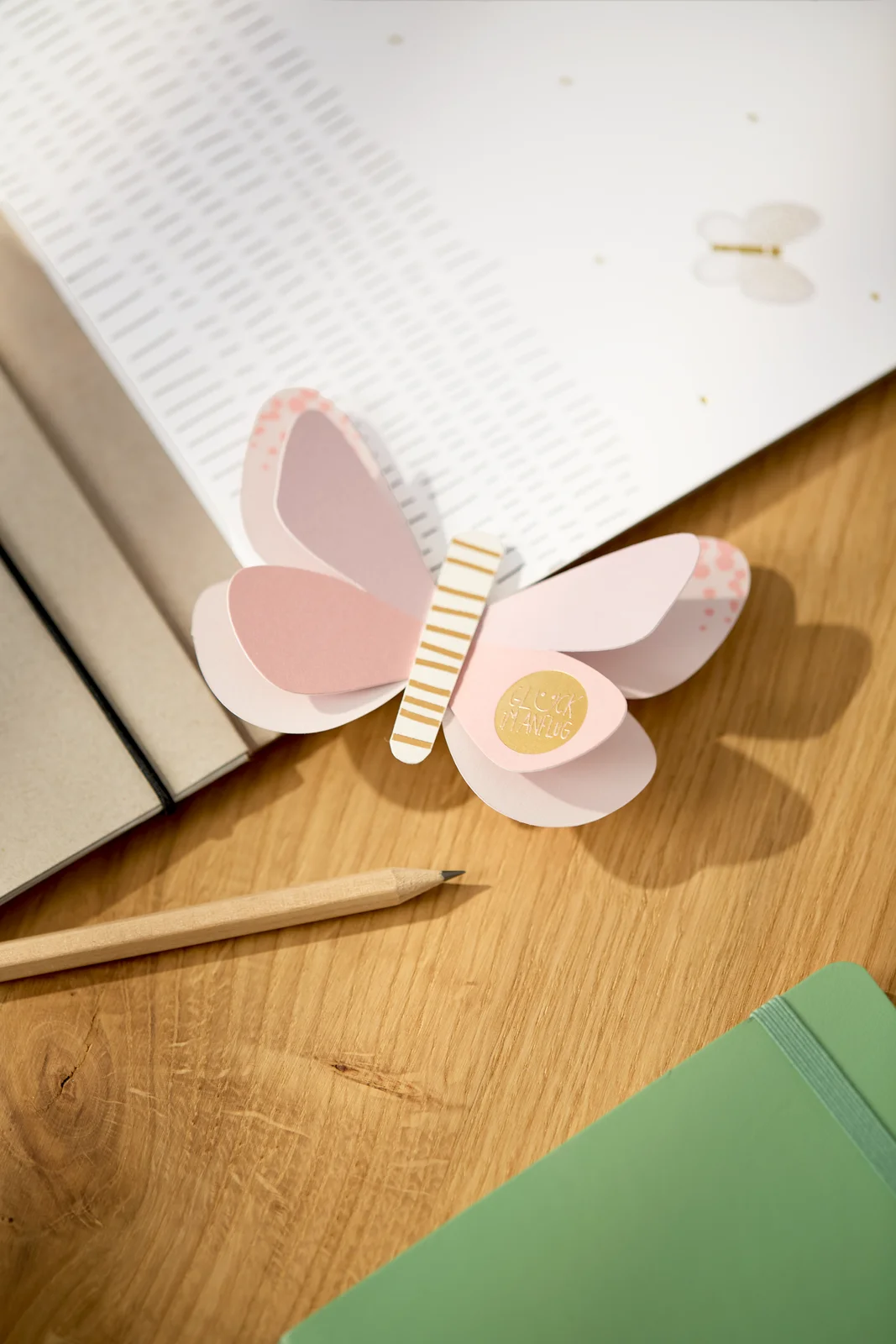 Schmetterling Clip Glück ist im Anflug