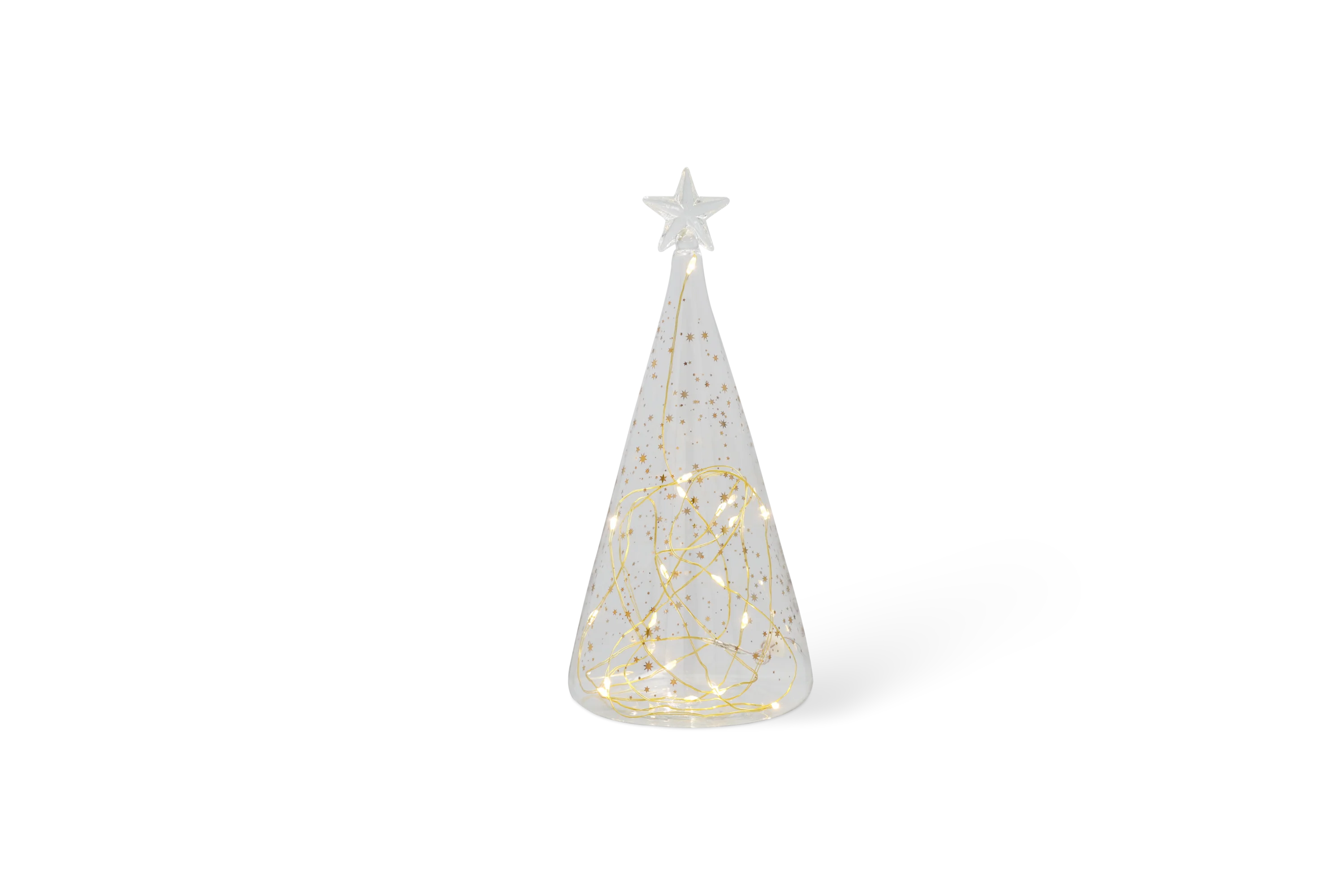 LED Tanne Sterne Gold Klein