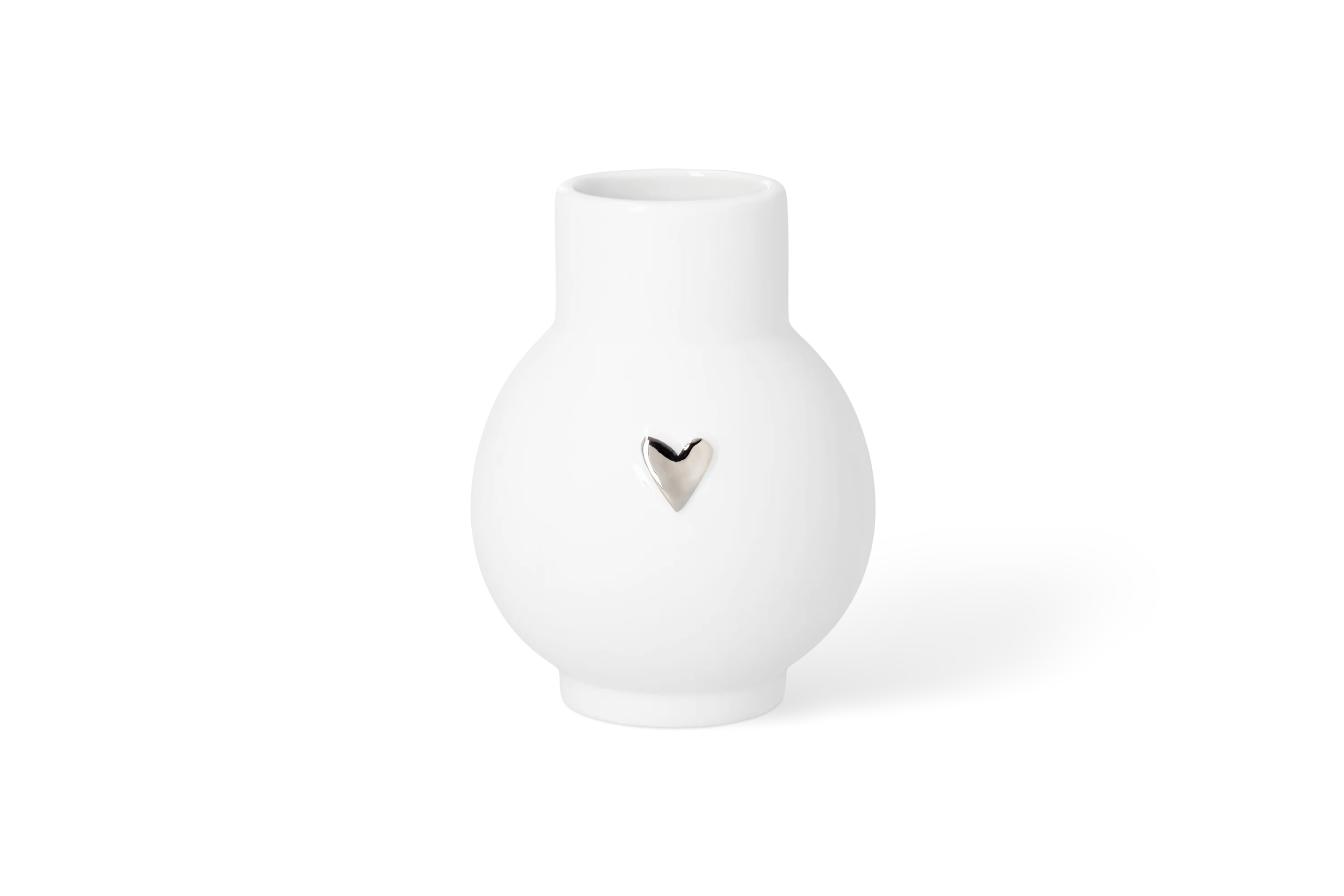 Minivase Kugel Herz Silber Minivase Kugel Herz Silber