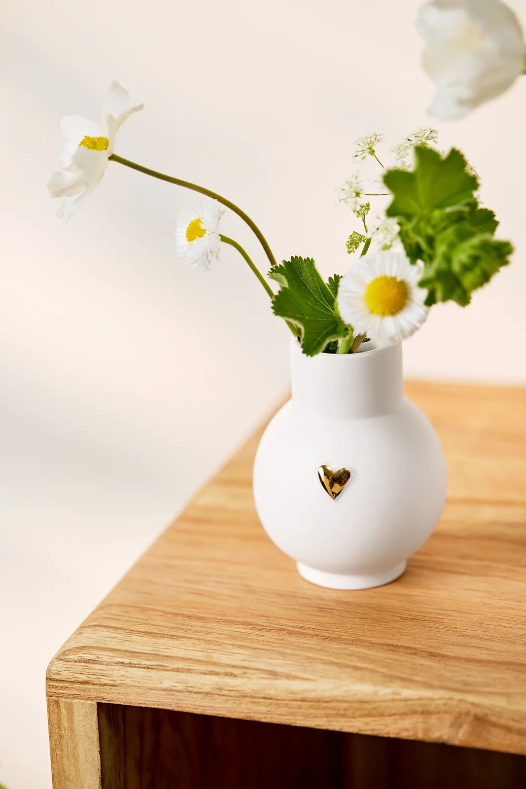 Minivase Kugel Herz Gold Minivase Kugel Herz Gold