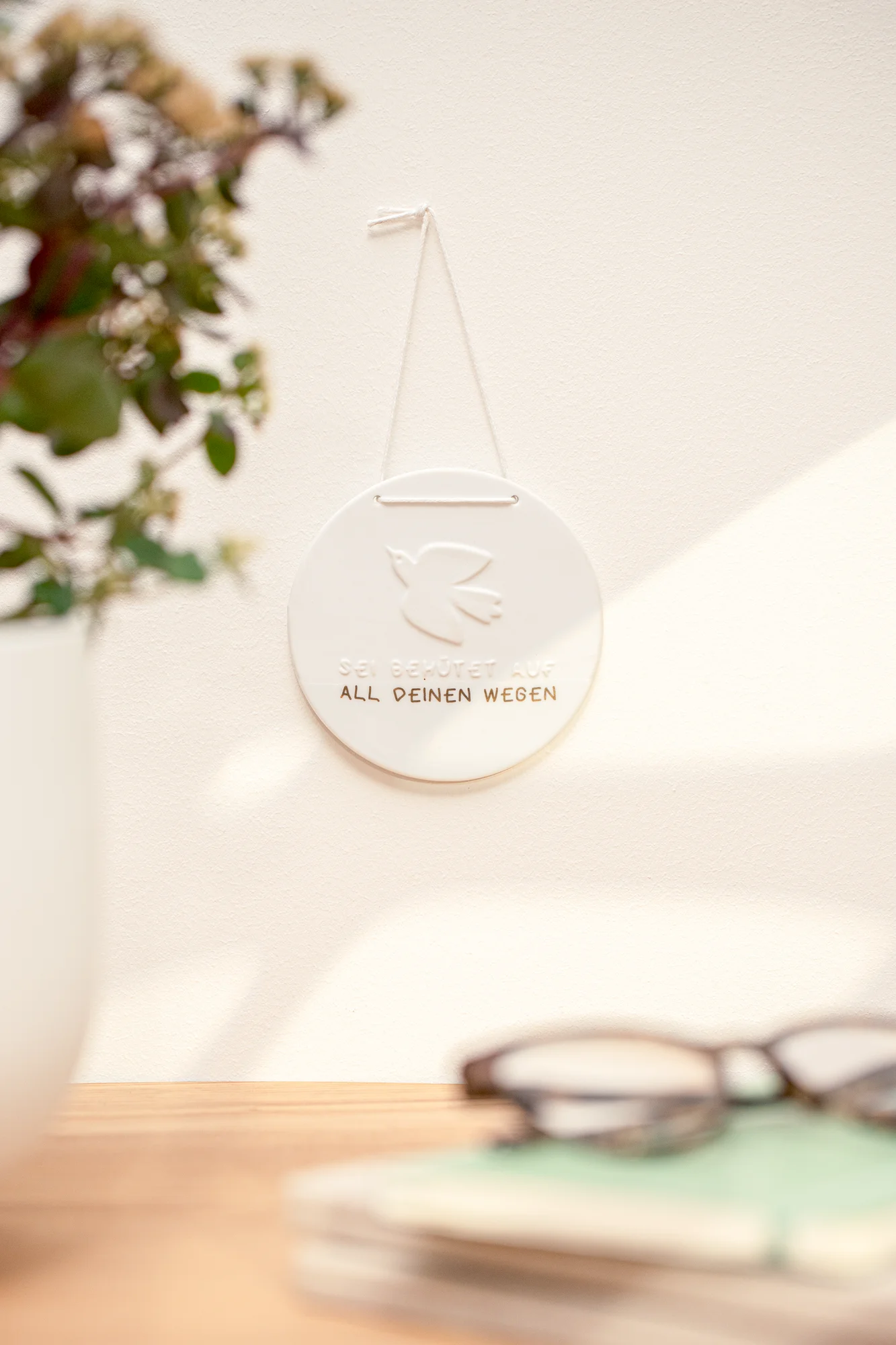 Wand-Schild Taube