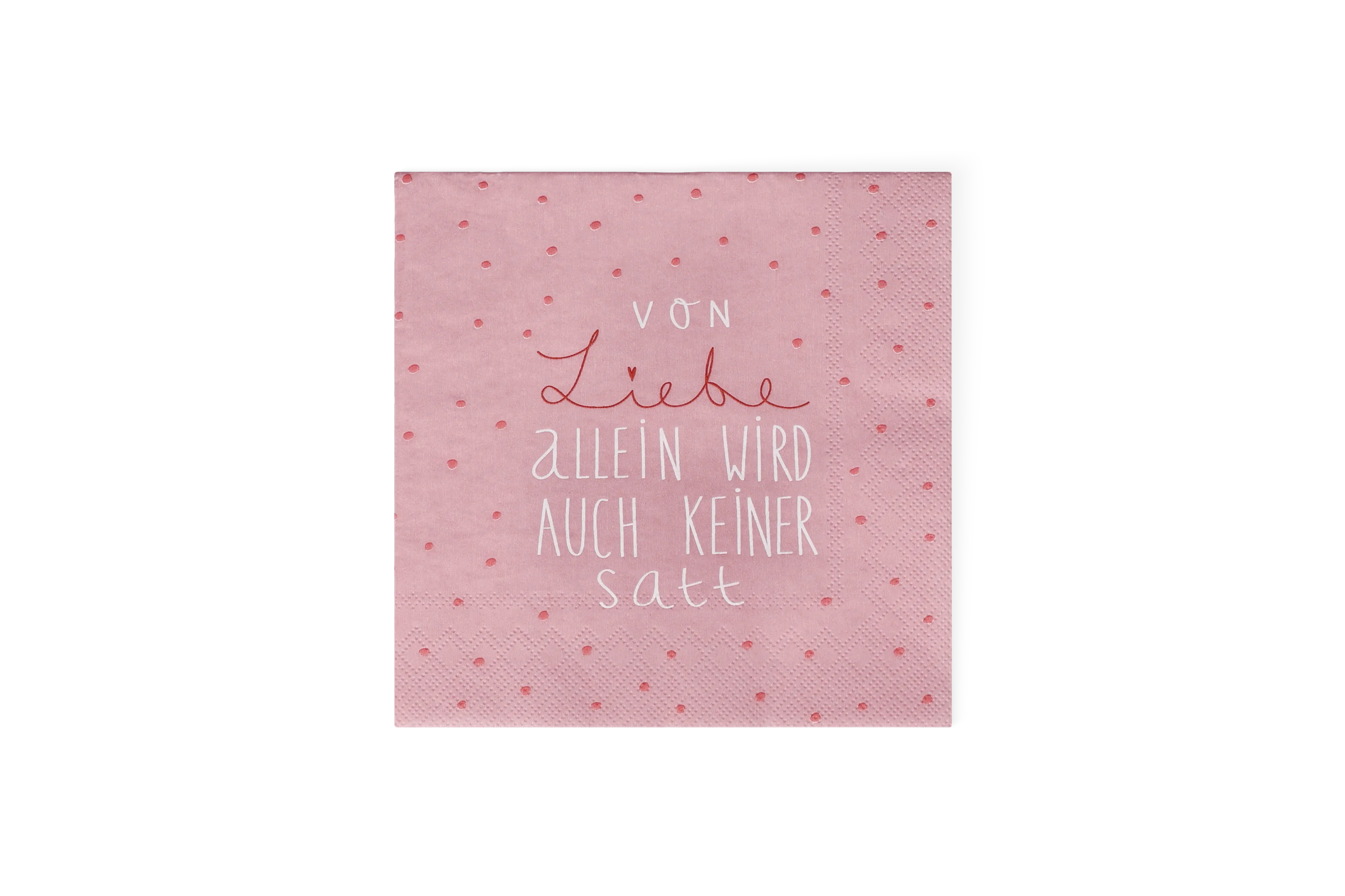 Lunchserviette Von Liebe allein Rosa Lunchserviette Von Liebe allein Rosa