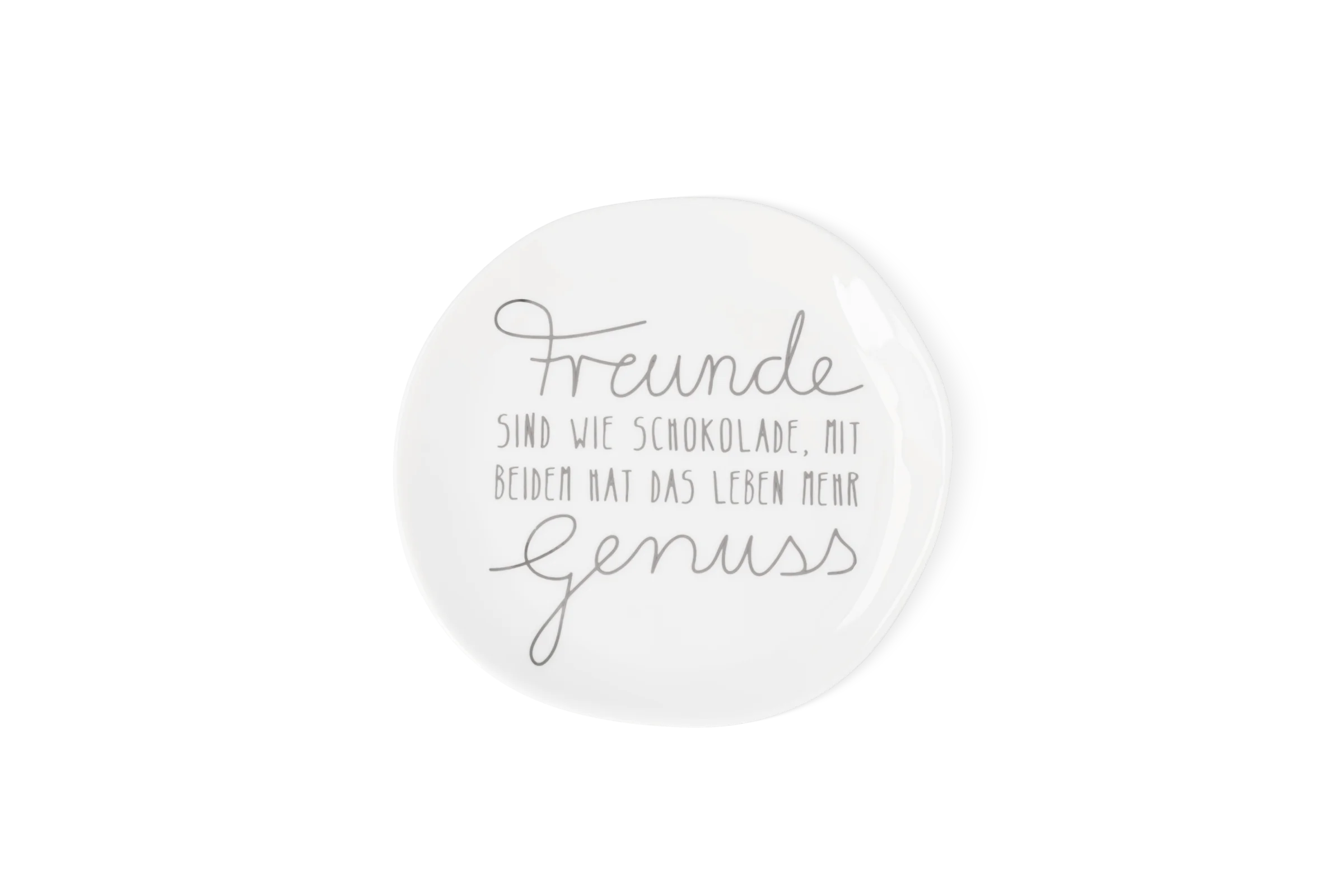 Teller Freunde sind wie Schokolade Klein Teller Freunde sind wie Schokolade Klein