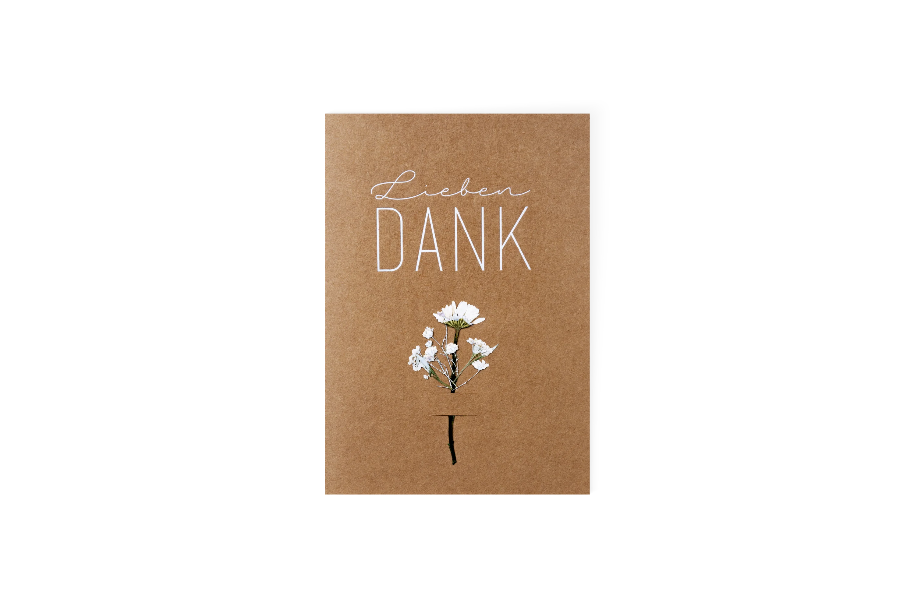 Blumenkarte Lieben Dank