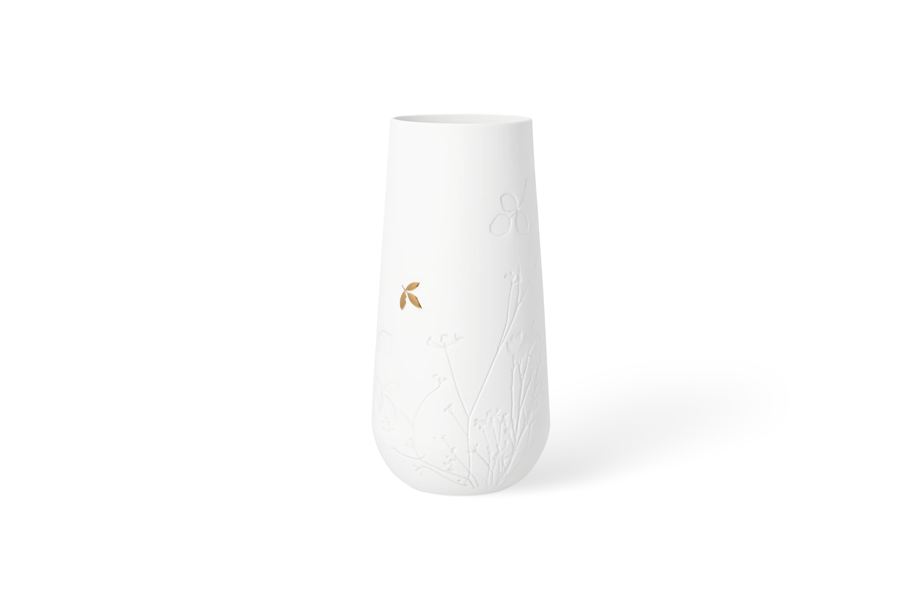 Vase Goldblatt Groß