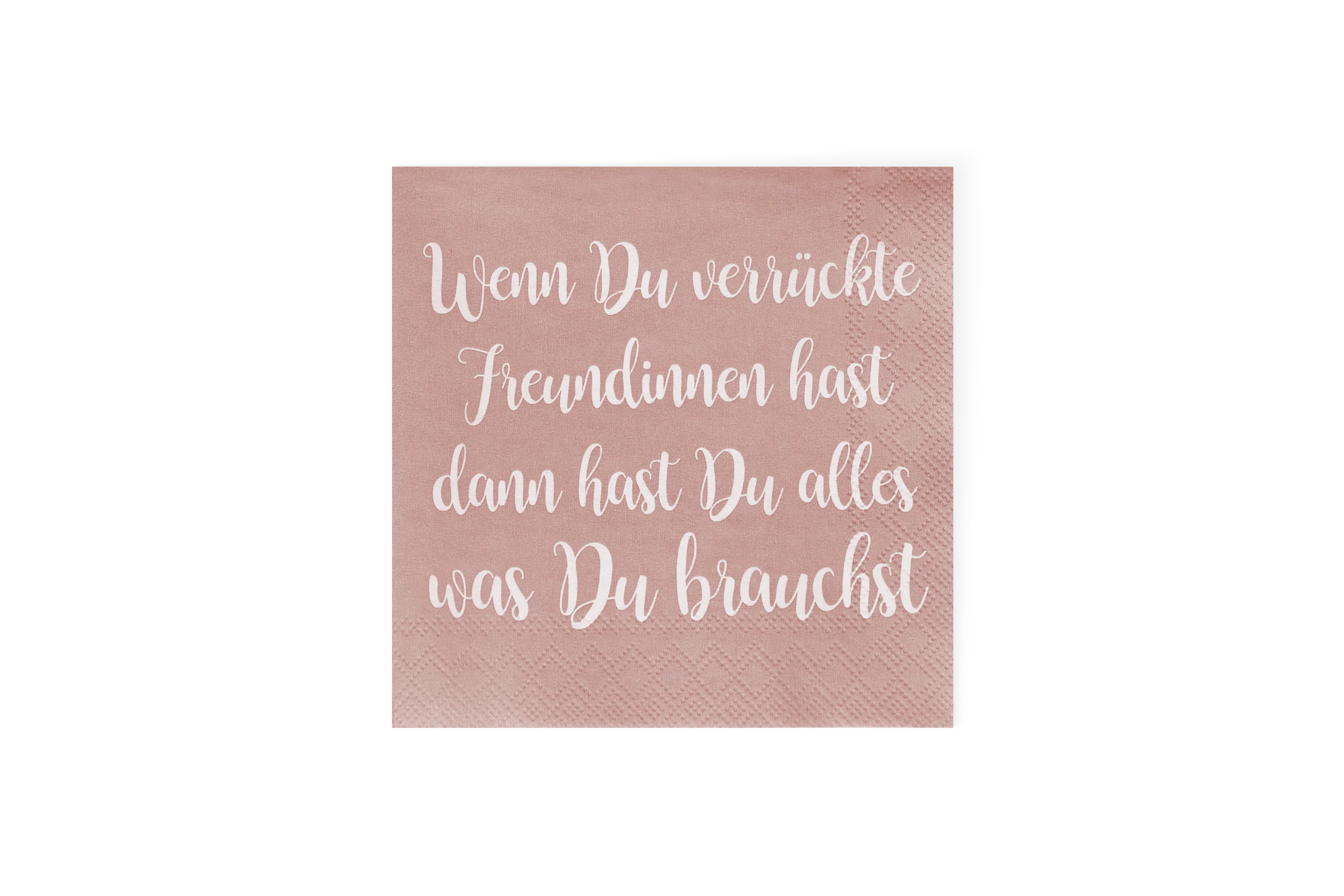Cocktailserviette Verrückte Freundinnen Pink