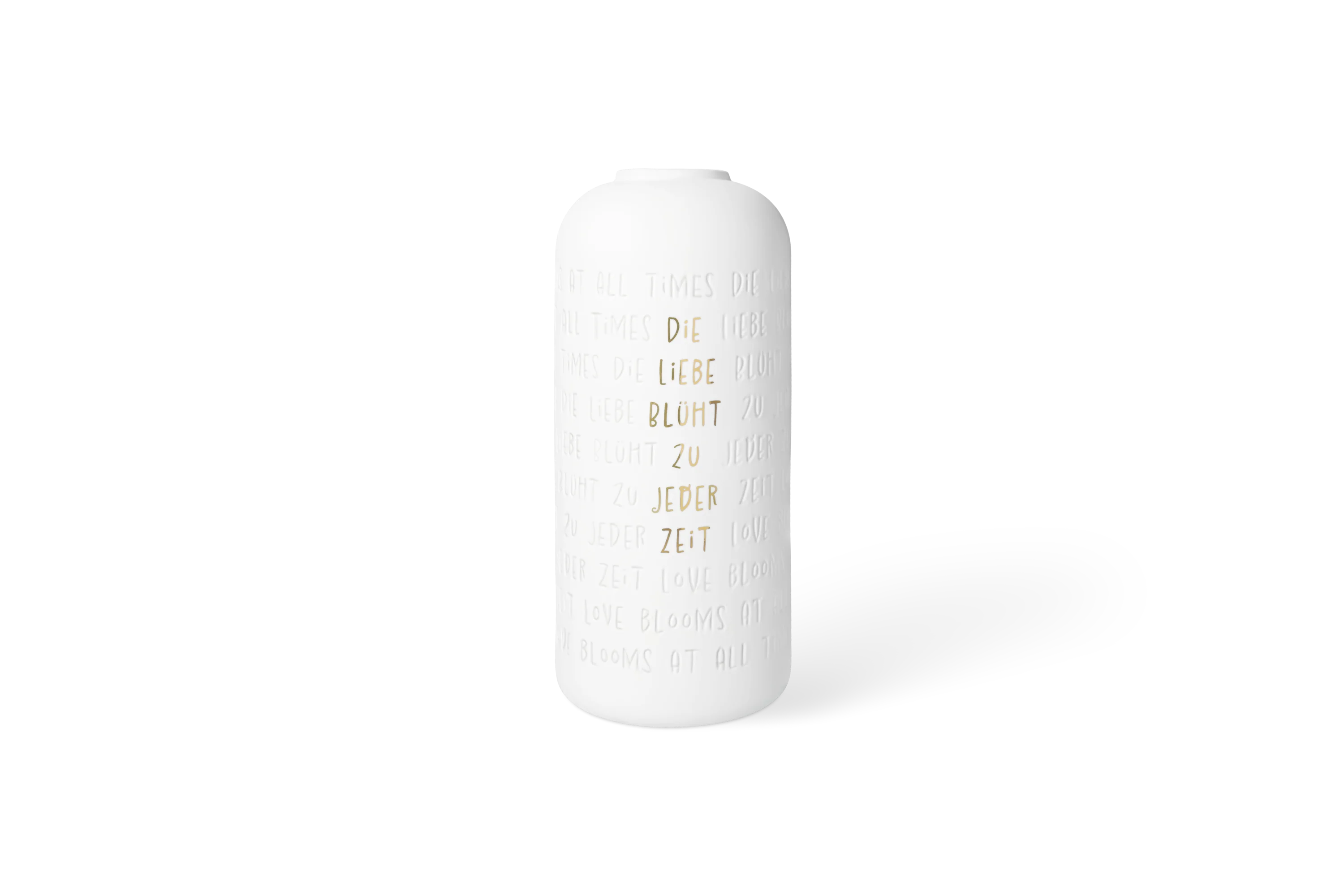 Vase Die Liebe blüht zu jeder Zeit Vase Die Liebe blüht zu jeder Zeit