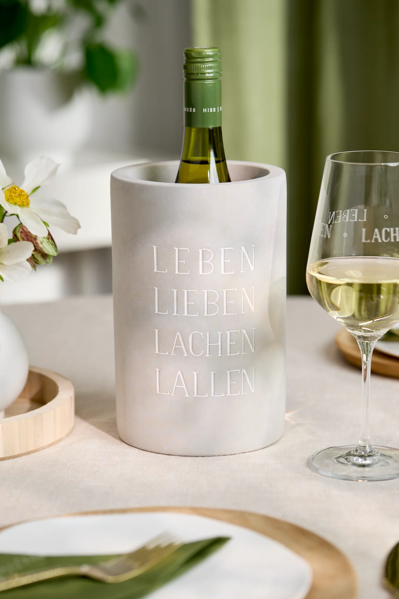 Flaschenkühler Leben-Lieben-Lachen-Lallen