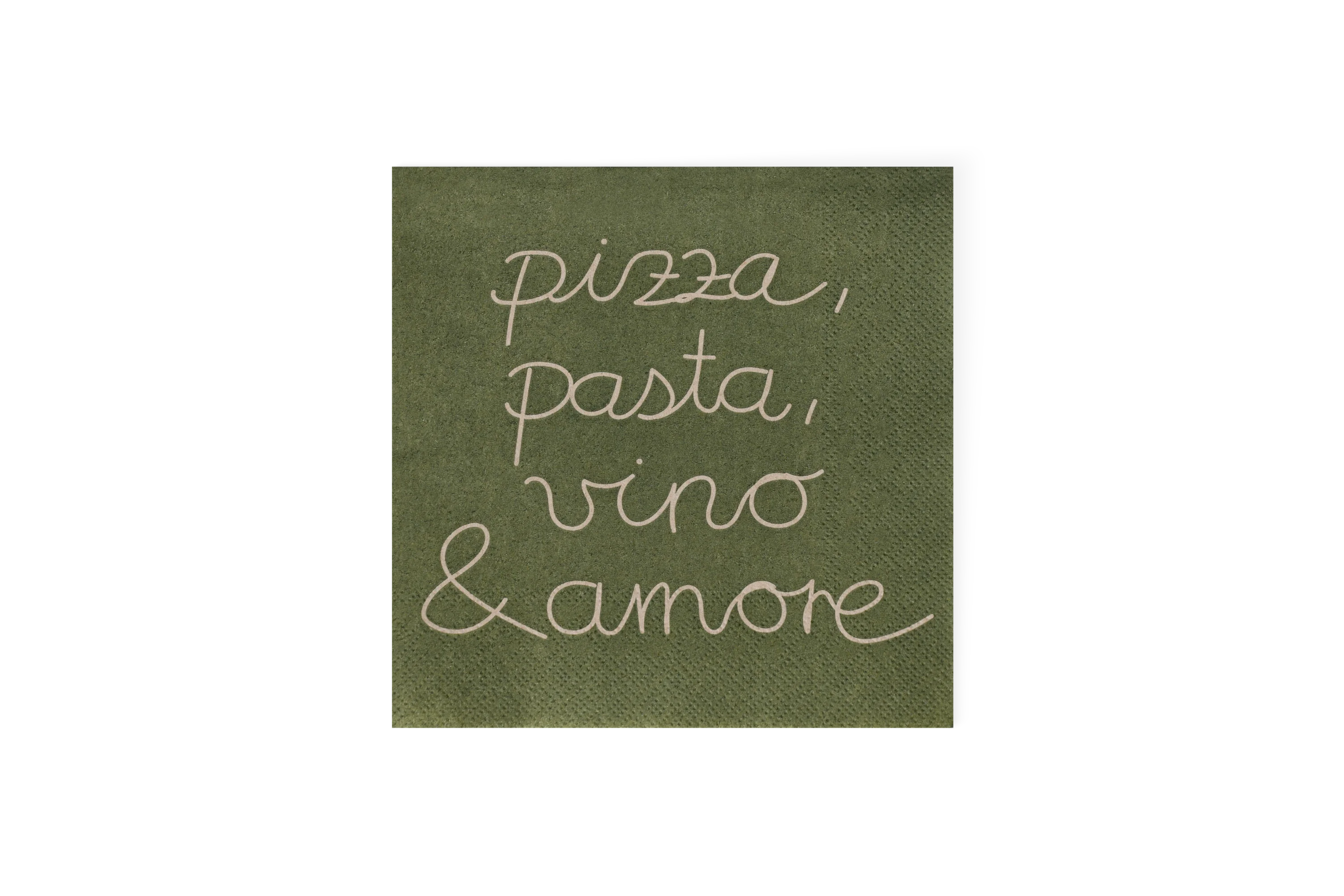 Lunchserviette Cucina Italiana Pizza-Pasta