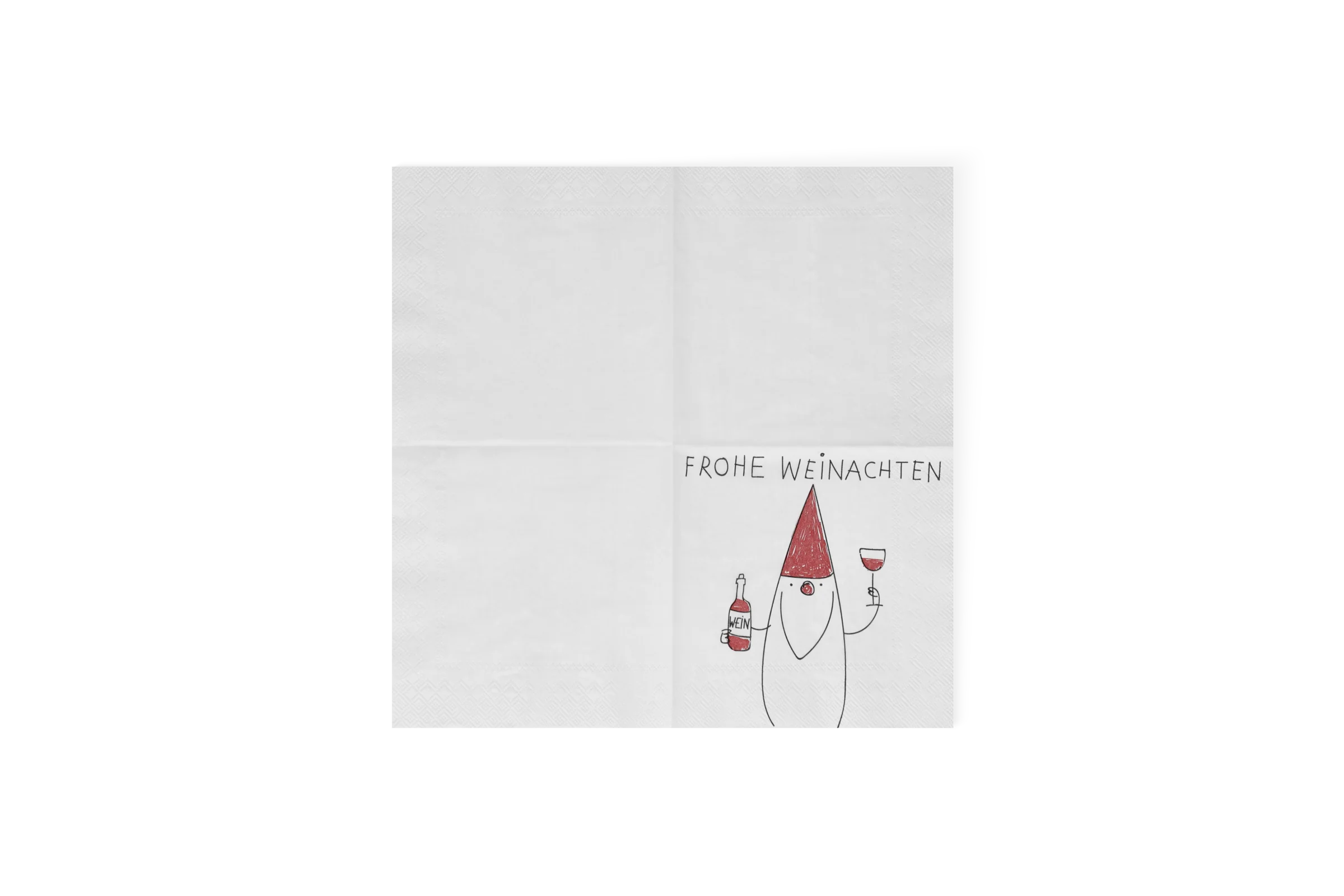 Cocktailserviette Santa Frohe Weihnachten