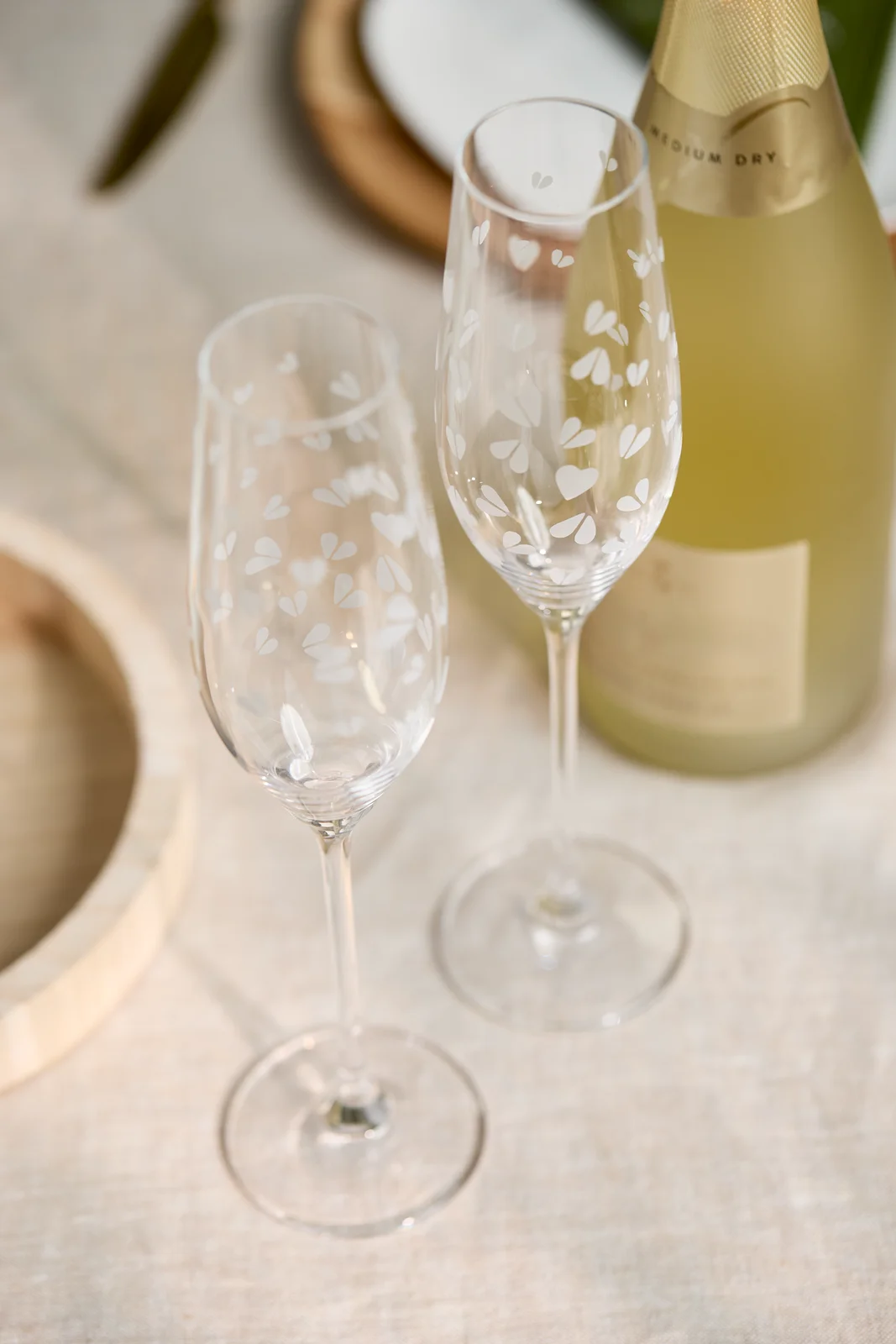 Sektglas Herzen - 2er Set Sektglas Herzen - 2er Set