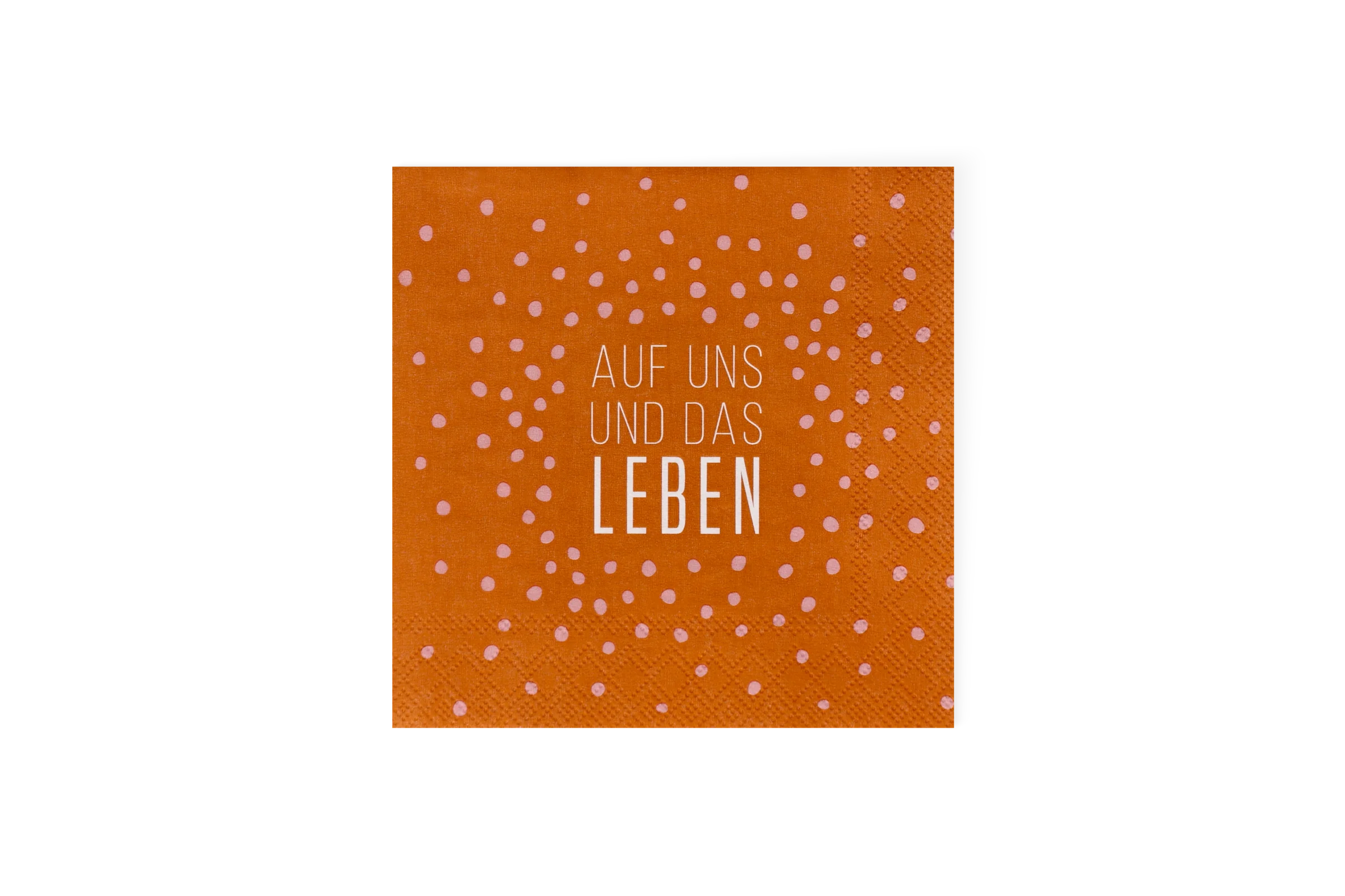 Cocktailserviette Auf uns und das Leben Cocktailserviette Auf uns und das Leben