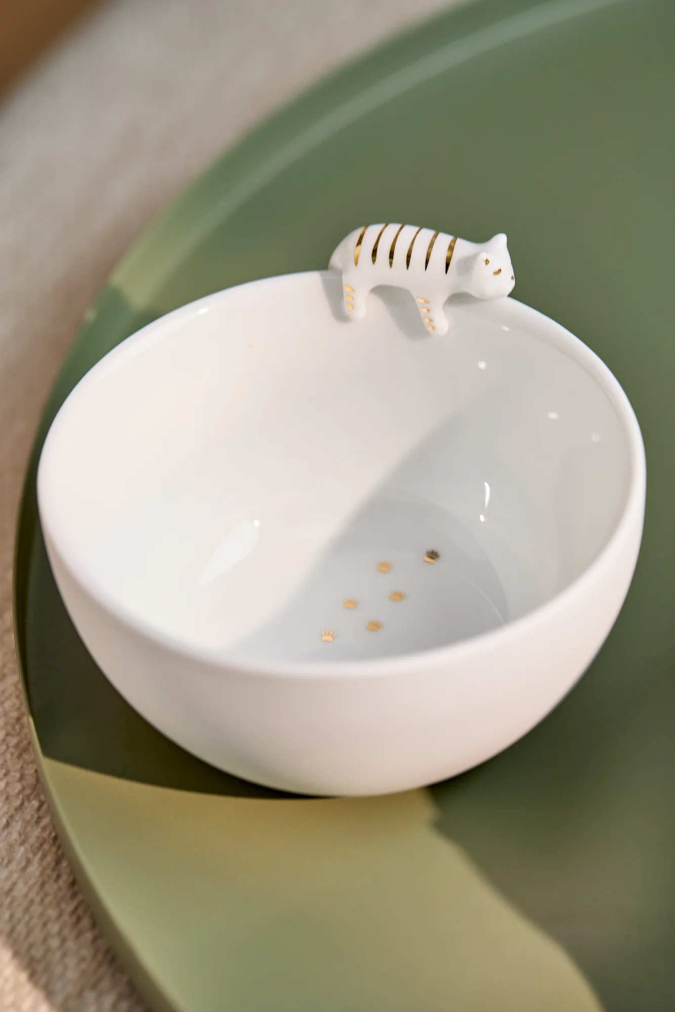 Schale Goldstück Katze - 9 cm