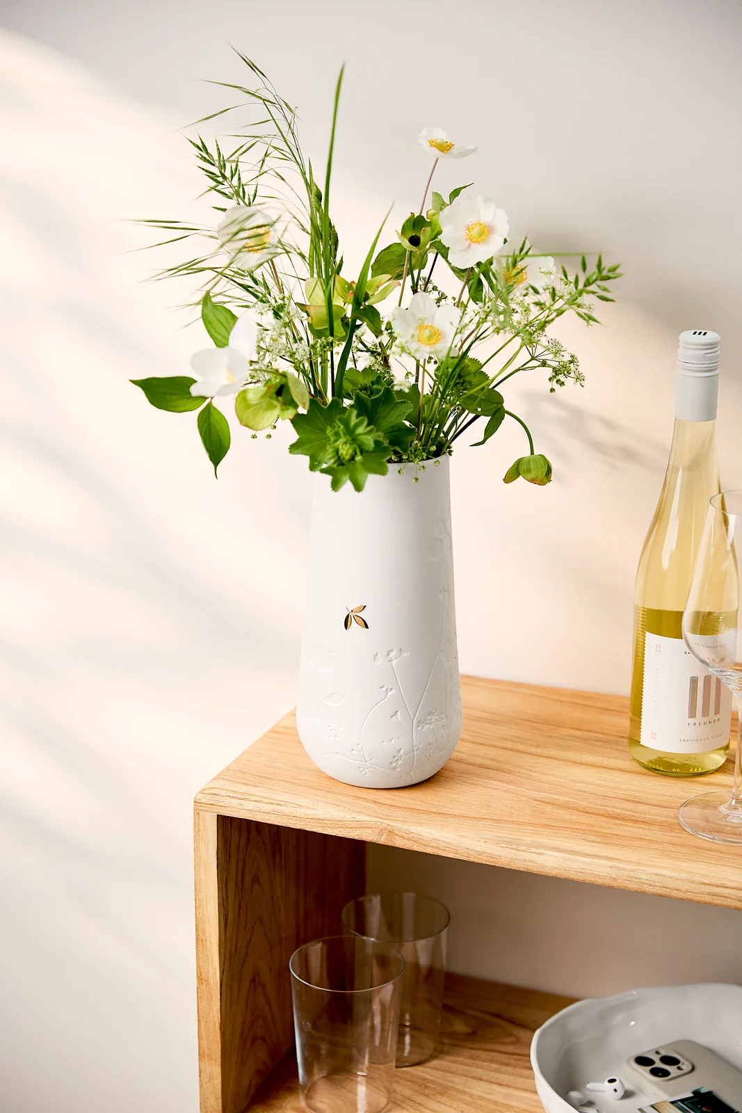 Vase Goldblatt Groß Vase Goldblatt Groß