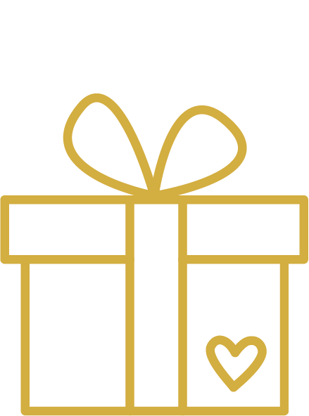 Liebevoll und sicher verpackt Icon eines Geschenks für eine liebevolle und sichere Verpackung.