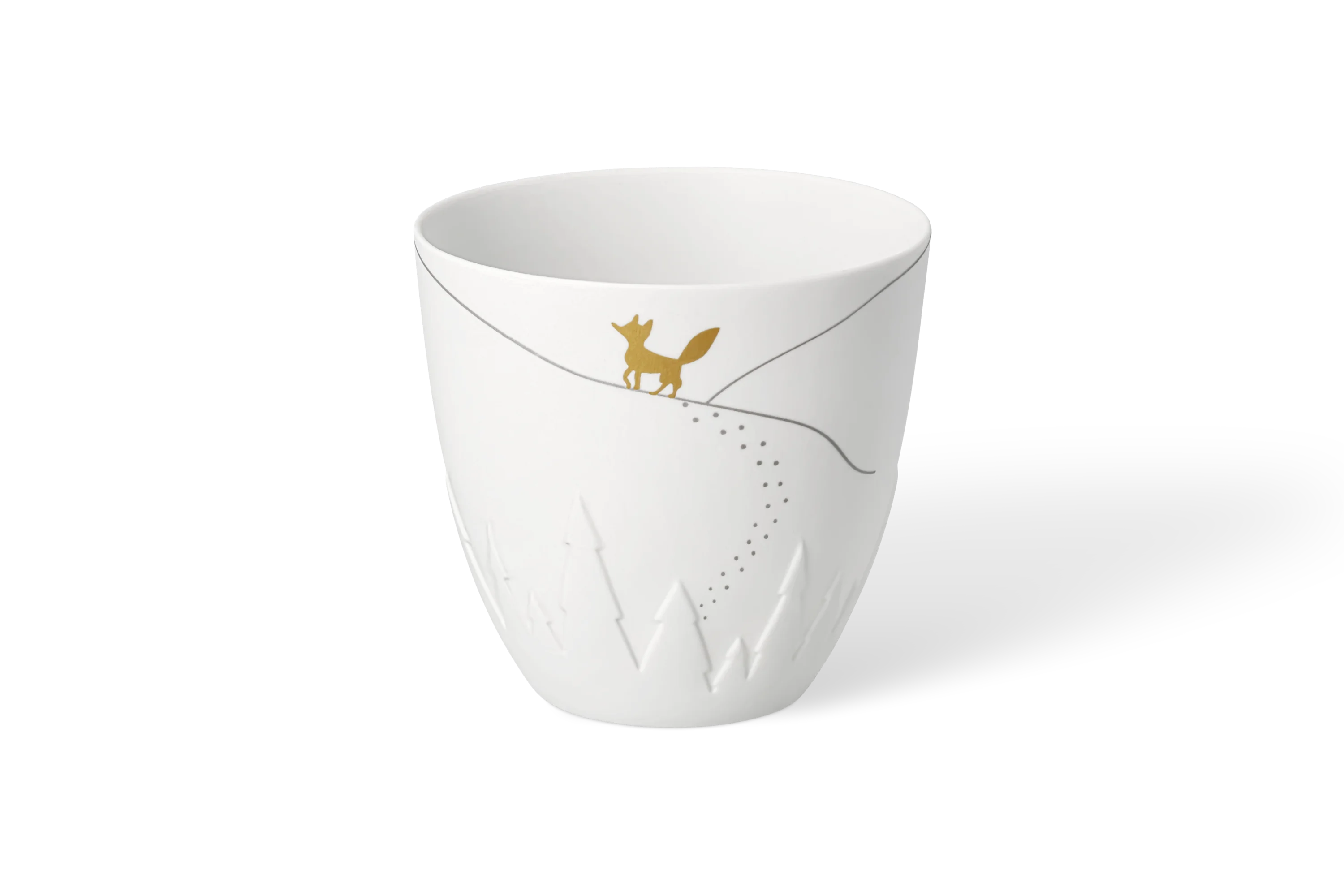 Teelichthalter Poesie Fuchs Gold