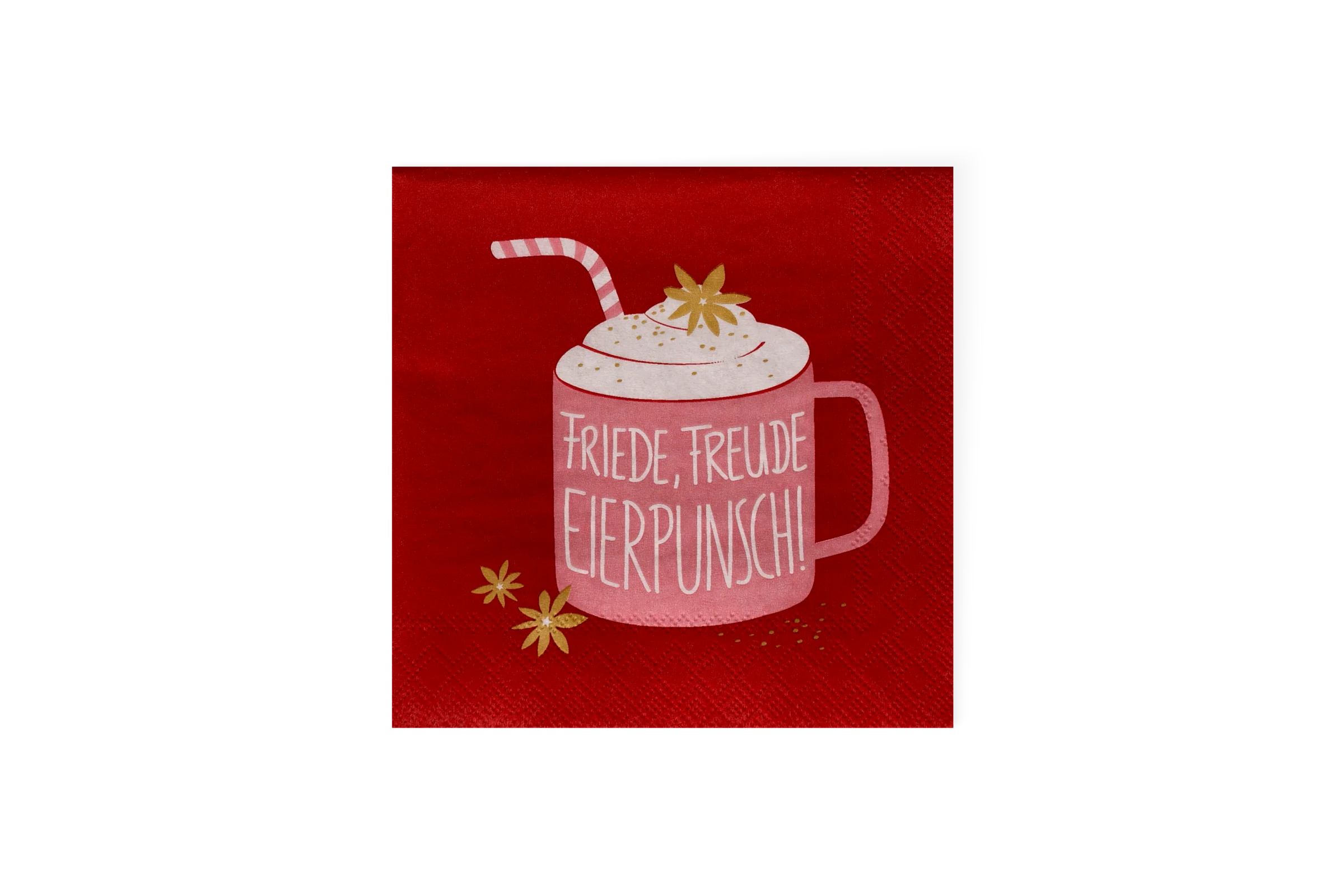 Cocktailserviette Friede-Freude-Eierpunsch