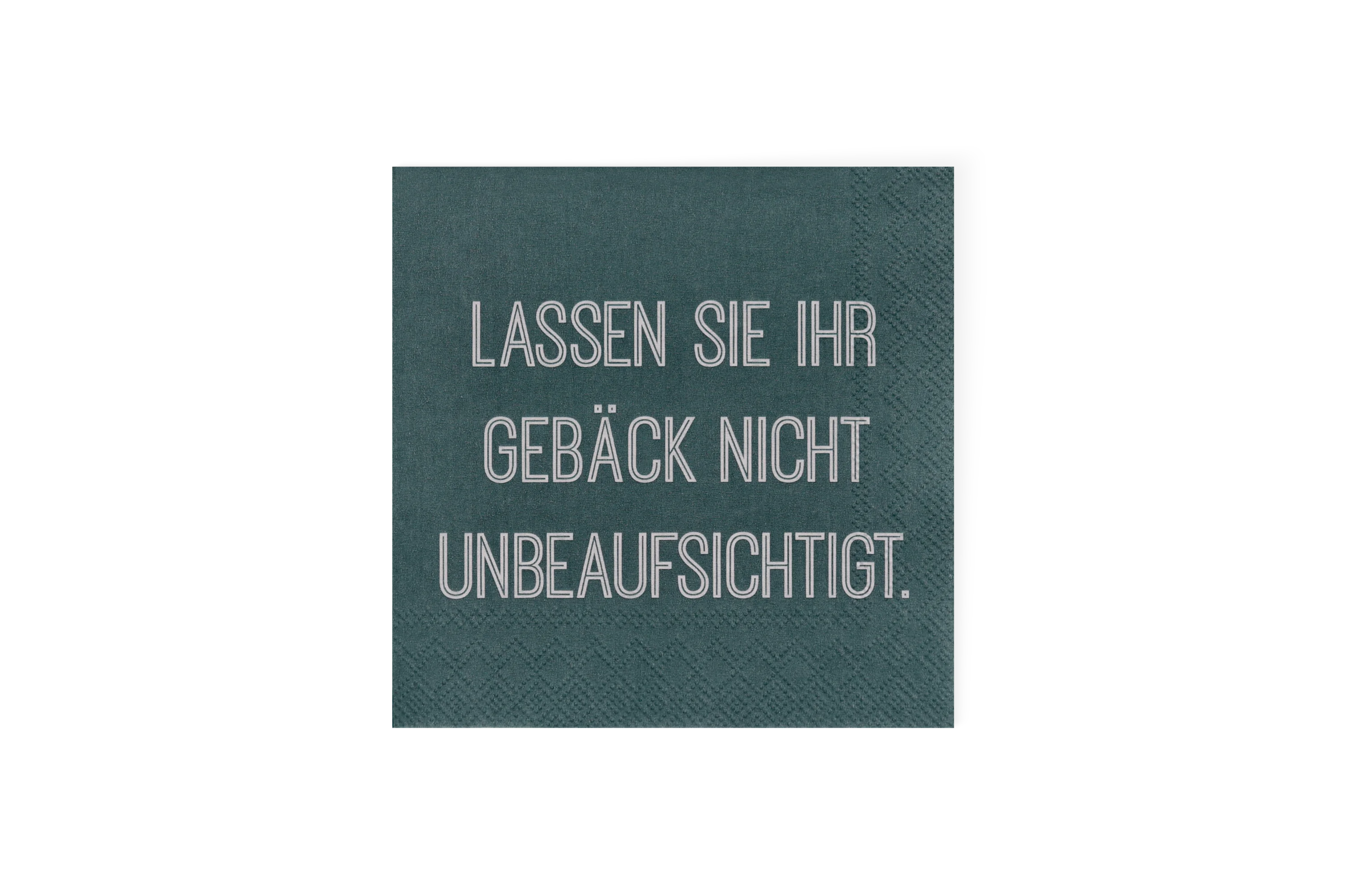 Cocktailserviette Lassen sie ihr Gebäck nicht Cocktailserviette Lassen sie ihr Gebäck nicht