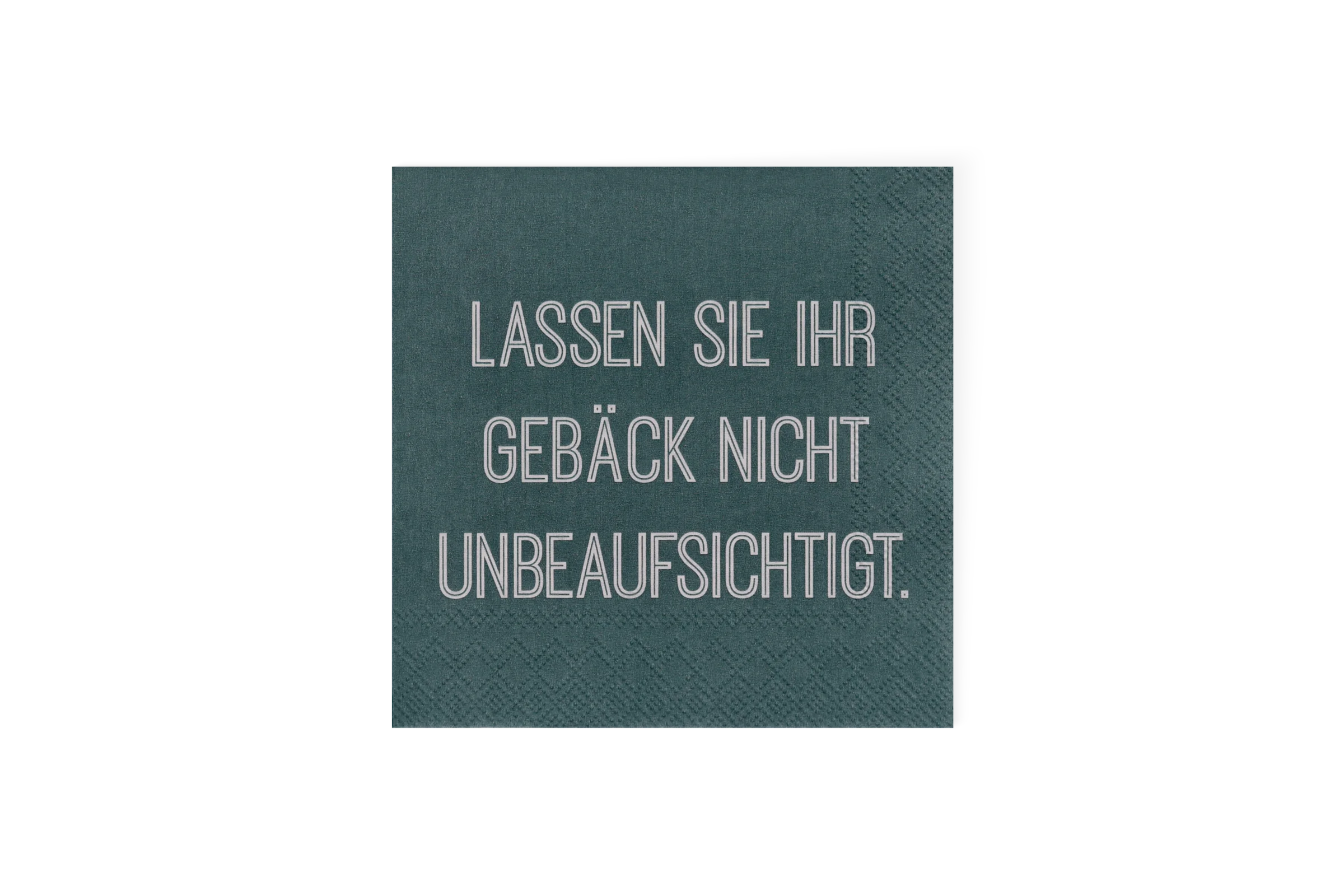 Cocktailserviette Lassen sie ihr Gebäck nicht Cocktailserviette Lassen sie ihr Gebäck nicht